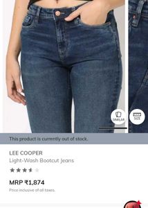 Y2K Blue Flared Slit Jeans | Size- 28