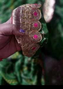 Vibrant Green Bandhani Saree