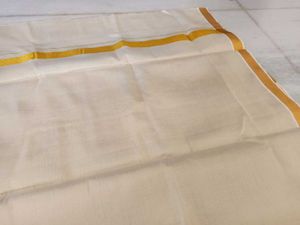 Tissue dhoti with Golden Border