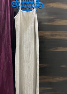 Neutral Ribbed Knit Maxi Dress