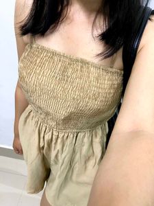 Women's Smocked Top Jumpsuit