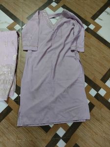 Stylish Lavender Kurta Set