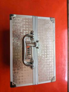 Red Metal Makeup Vanity Case