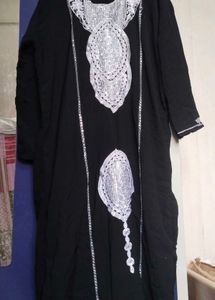 Elegant Black Kurta with Embellishments