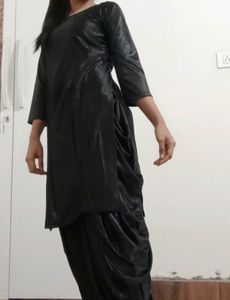 Black Top And Patiyala Pant