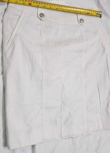 Elle White Skirt