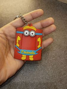 Photo Frame Rubber Keychain