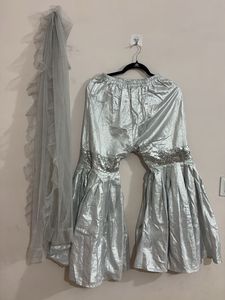 Sparkling Sequined Kurta Set with Sharara