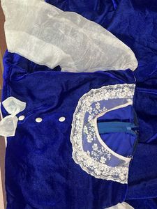 A Navy Blue Coloured Designer Short Frock✨