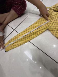 Yellow Graphic Print Zip-Up Hoodie
