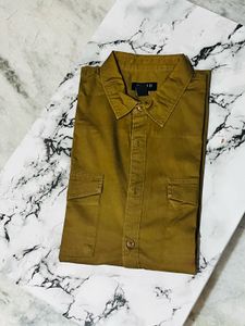 Forever 21 Olive Green Twill Shirt