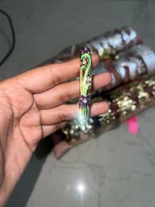 Orange Floral Bangle