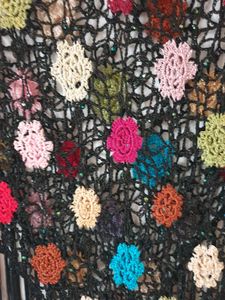 Vintage Crochet Poncho /Cape