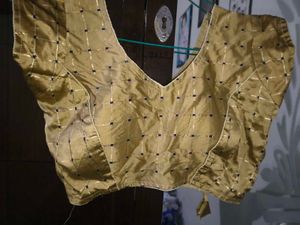 Golden Embroidered Blouse