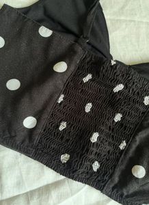 Polka Dot DIVIDED Top