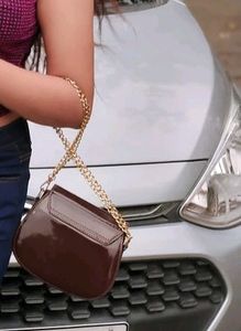 Brown color , heartshape lock medium si