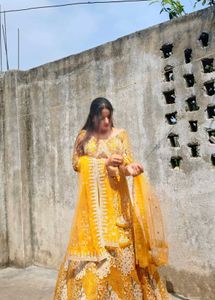 Beautiful Yellow Lehenga Choli