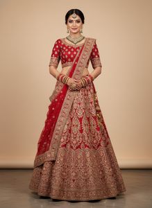 Red & Gold Bridal Lehenga