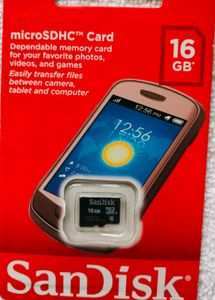 SanDisk 16GB microSDHC Card
