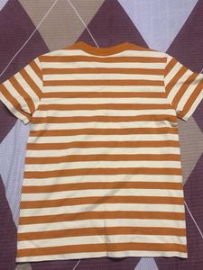 Striped Orange &amp; Cream T-Shirt