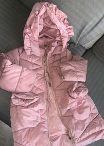 Pink Padded Jacket with Hood