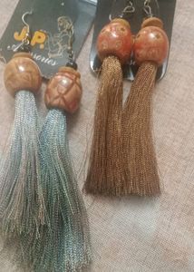Thread Earrings And Oxidise Rings