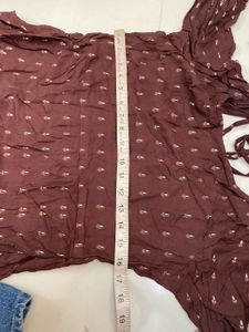 Stylish Brown Printed Anarkali Kurta