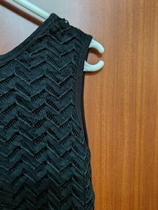 Black Lacey Tank Top From Brand denim