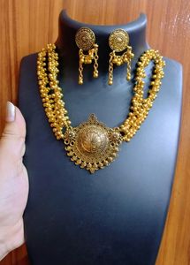 Golden Oxidised Jewellery Set