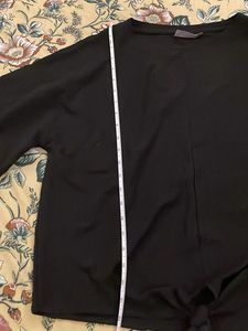 Chic Black Tie-Front Long Sleeve Top