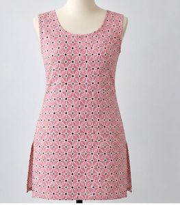 Pink Floral Sleeveless Kurta