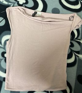 Pink Off-Shoulder Top