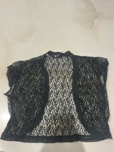 Elegant Black Lace Bolero