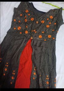 Full Gown Embroidery Long Ethnic Dress