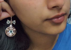 Rose gold Statement Earrings 🎀