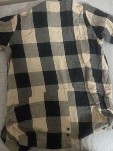 Plaid Button-Up Shirt