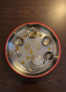 Decorative Pooja Thali with Intricate Details