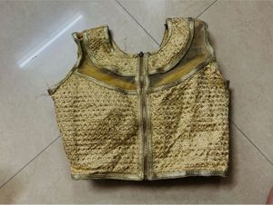 Elegant Gold Embellished Blouse