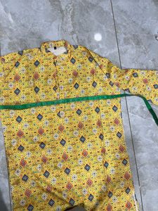 Men's Yellow kurta for dandiya night