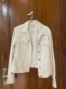 Stylish Beige Denim Jacket for women