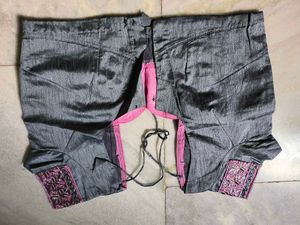 Pink Embroidered Saree