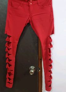 Red Designer Jeans