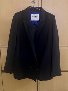 Good Fit Double Breasted Navy Blue Blazer