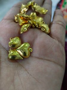 Metal Heart Golden Colour