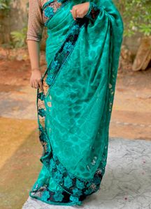 Elegant Green Saree
