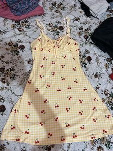 Cute Cherry Print Sundress