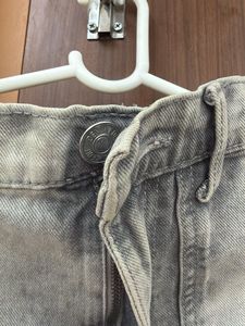 Grey Wash Cargo Jeans