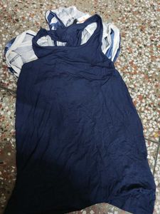 Blue &amp; White Striped Tunic Top