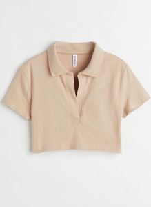 collared Crop Top