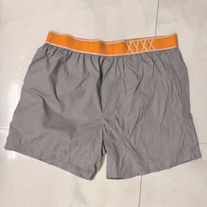XYXX Grey Boxer Shorts with Orange Waistband